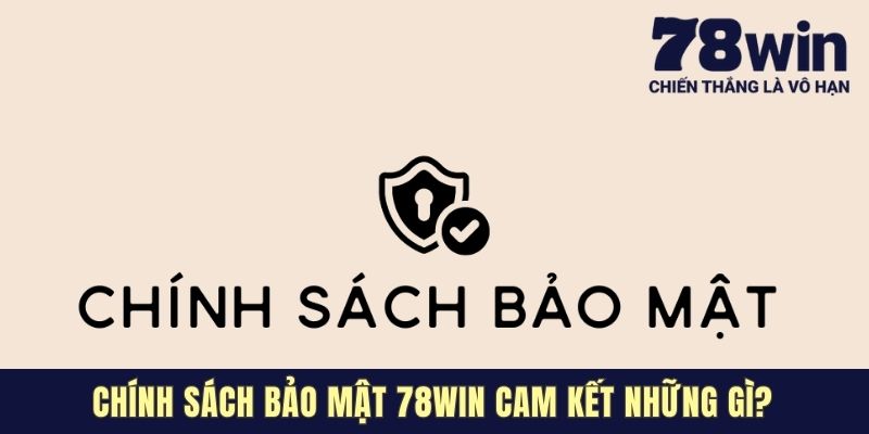 Chính sách bảo mật 78win cam kết những gì?