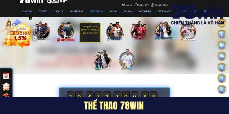 Thể Thao 78WIN - Không Gian Cá Cược Xanh Chín Top 1 Khu Vực